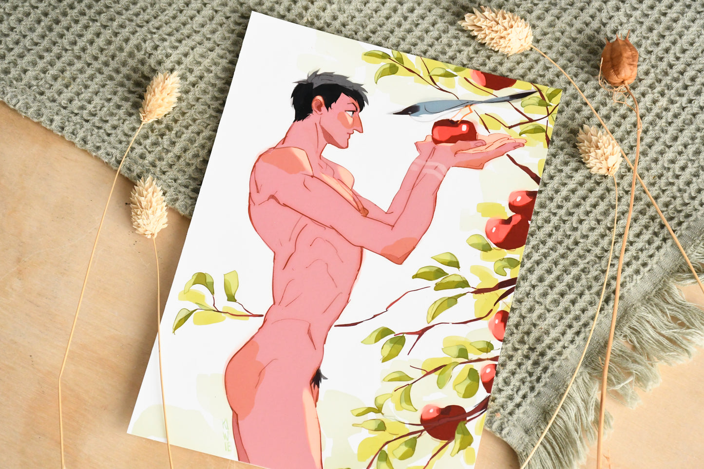 The Giant, the Apple & the Bird - Print