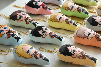 AOT characters - Pillow keychains