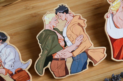 AOT couples - Wooden Pins