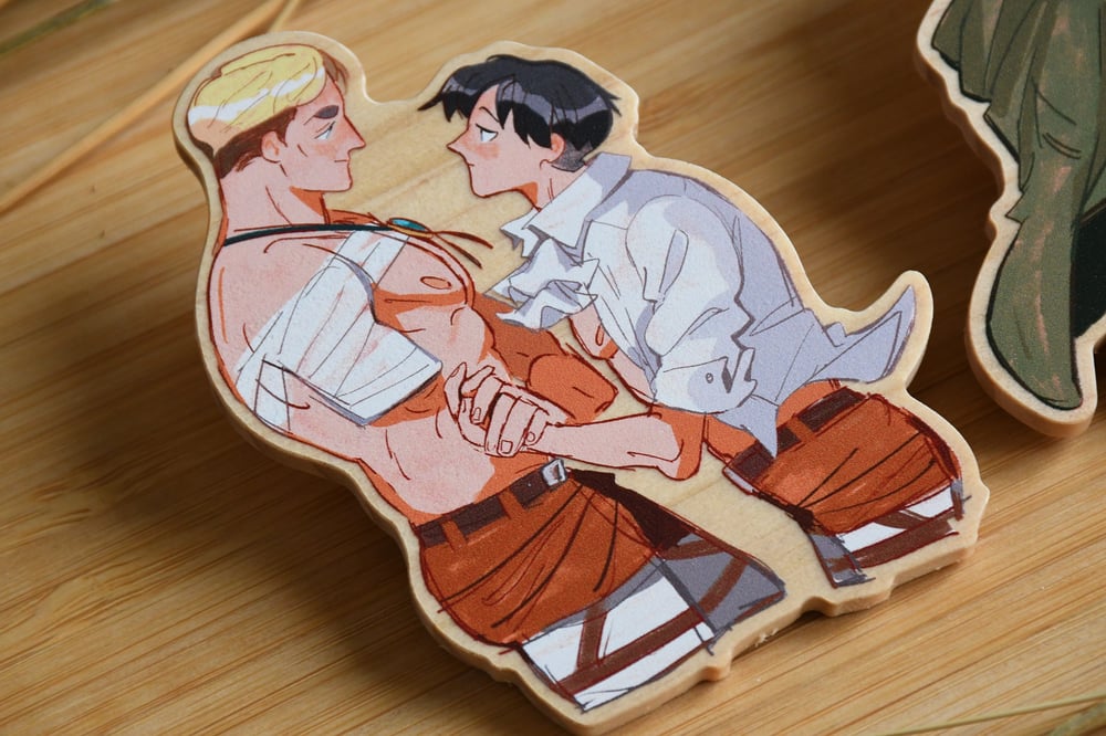 AOT couples - Wooden Pins