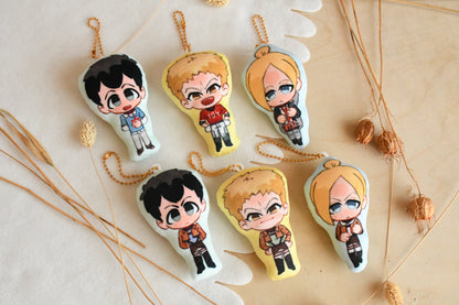 AOT characters - Pillow keychains