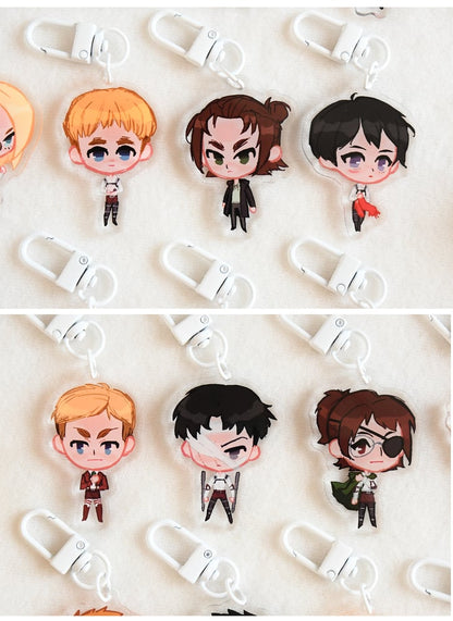 AOT characters - individual acrylic keychains
