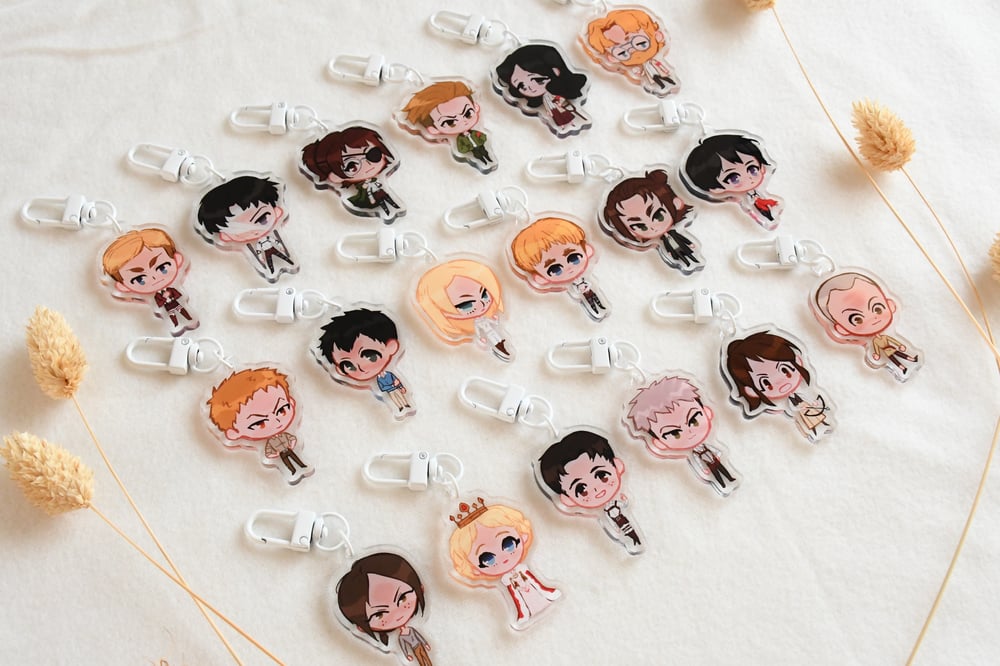 AOT characters - individual acrylic keychains