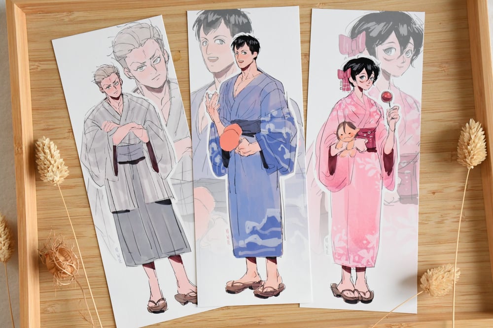 Yukata designs -  bookmark