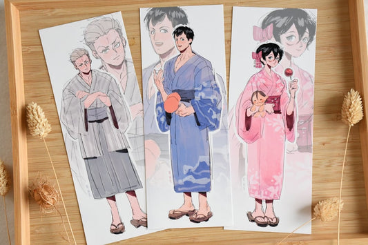 Yukata designs -  bookmark