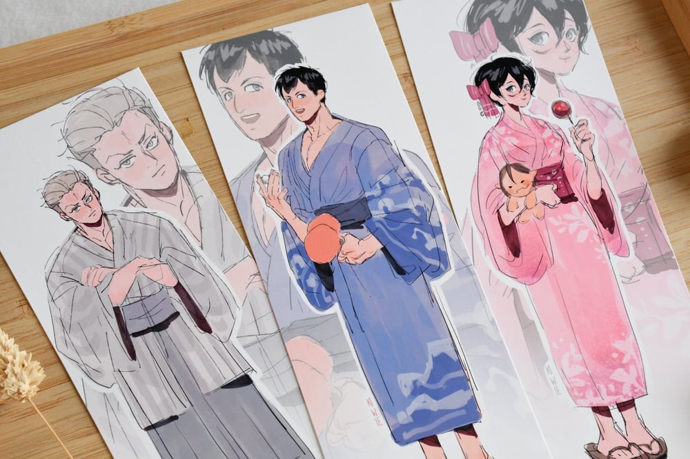 Yukata designs -  bookmark