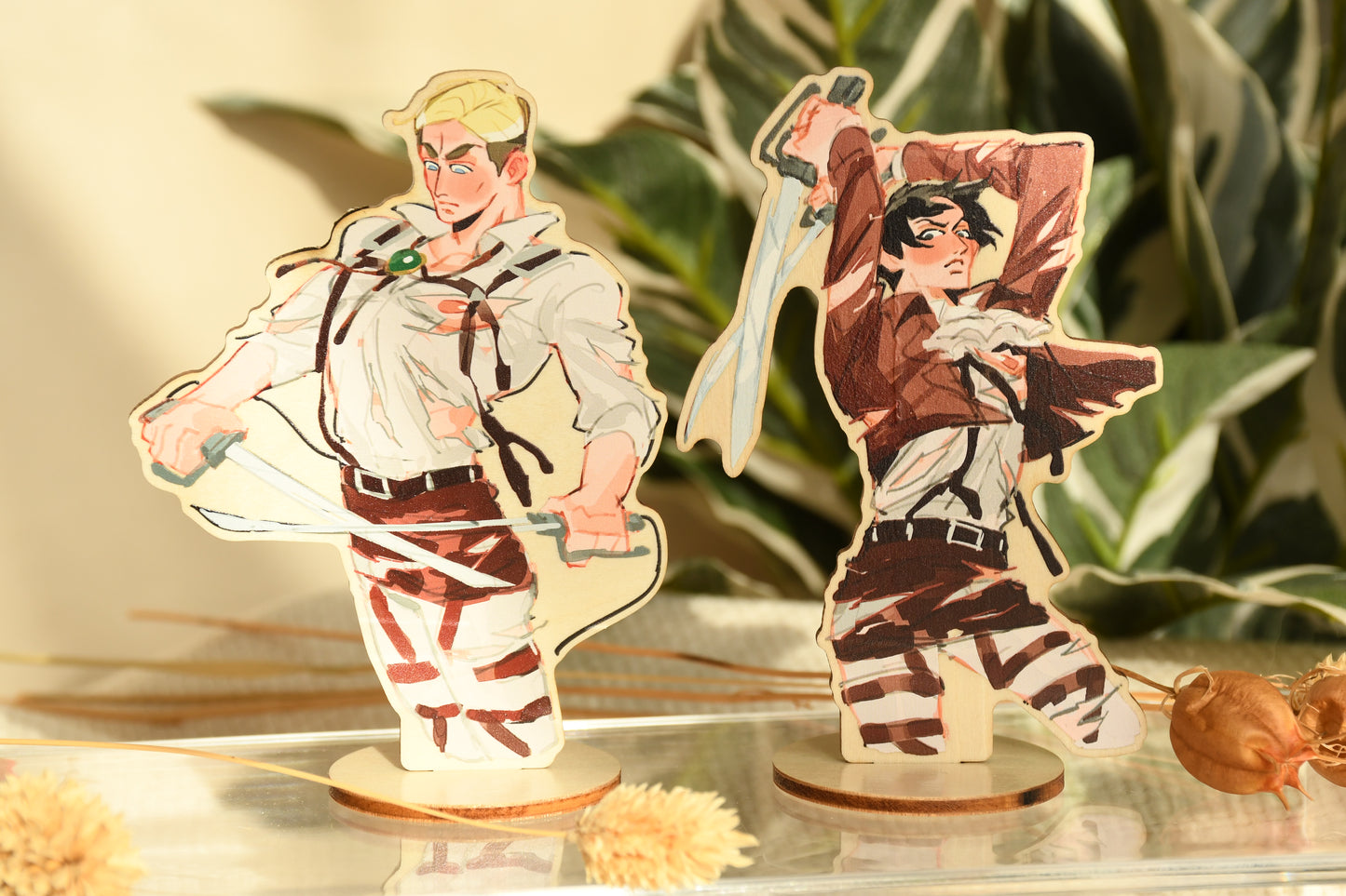AOT Boys -  Wooden reverse standees