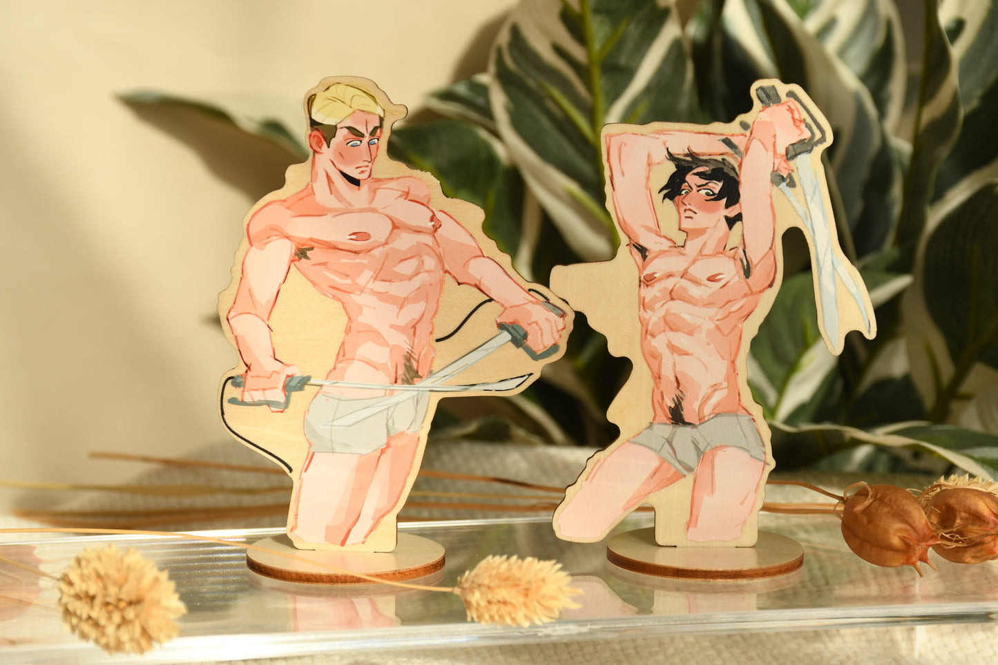 AOT Boys -  Wooden reverse standees