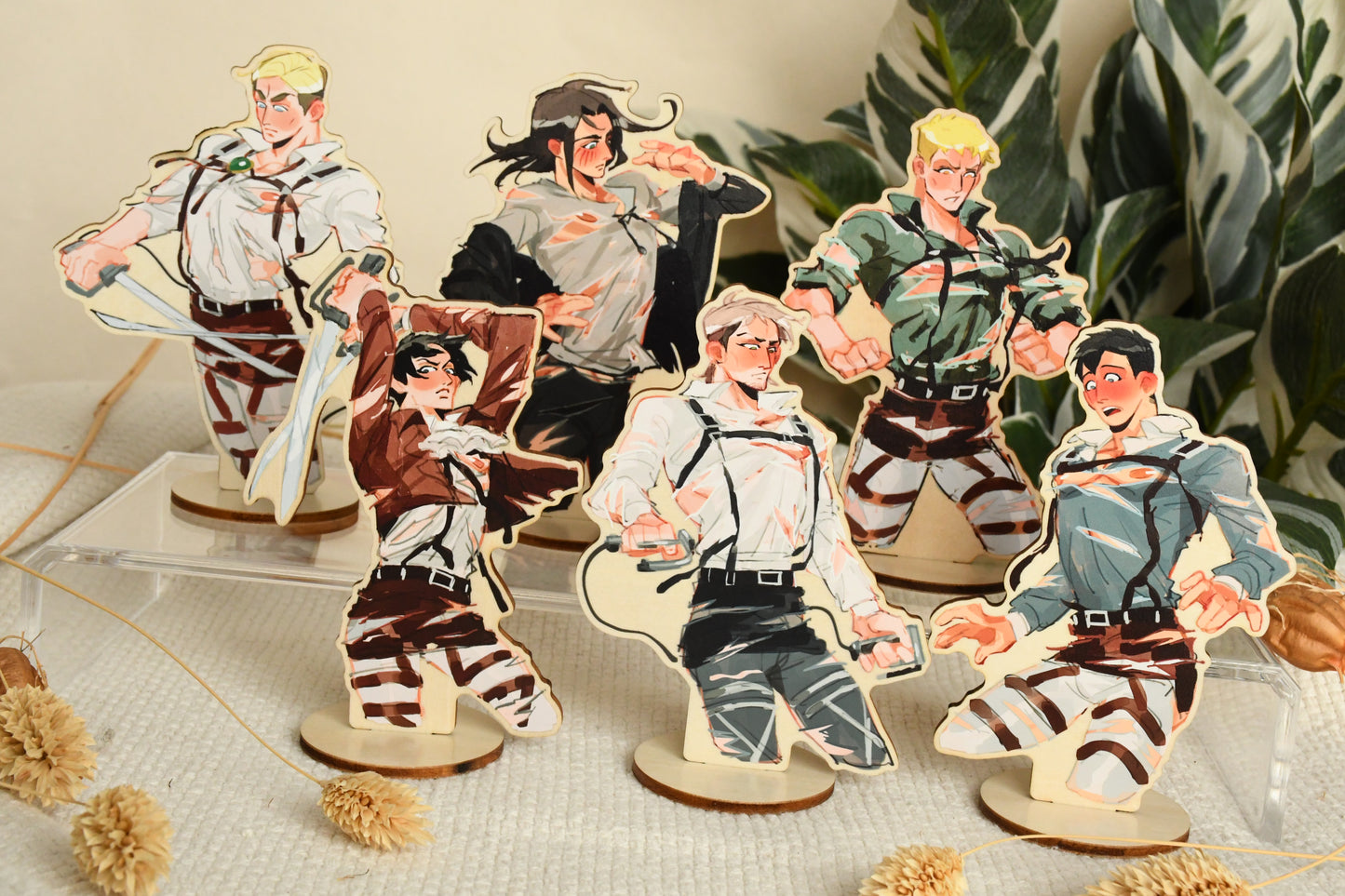 AOT Boys -  Wooden reverse standees