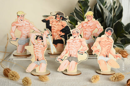 AOT Boys -  Wooden reverse standees