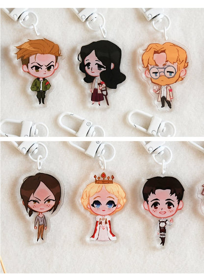 AOT characters - individual acrylic keychains